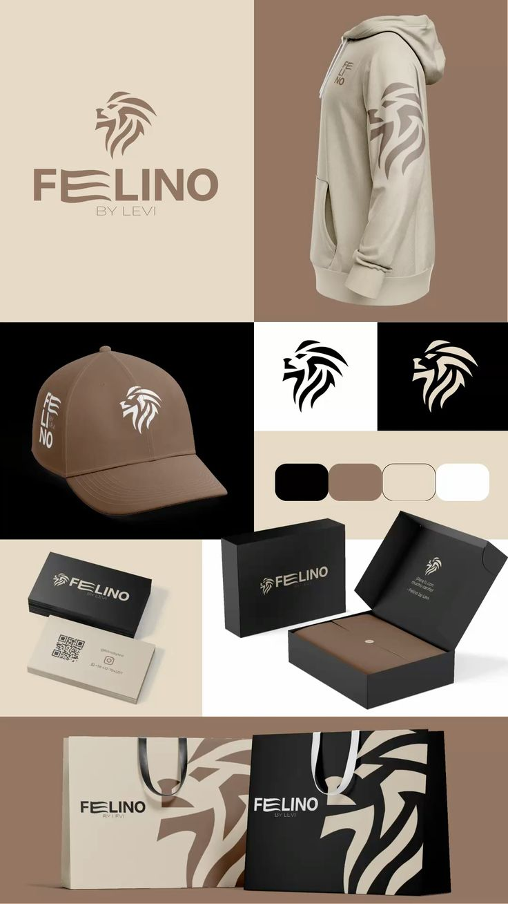 Printed brand collateral and packaging mock-up